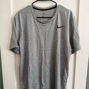 Nike Men's Heather Gray Dri-FIT Tee